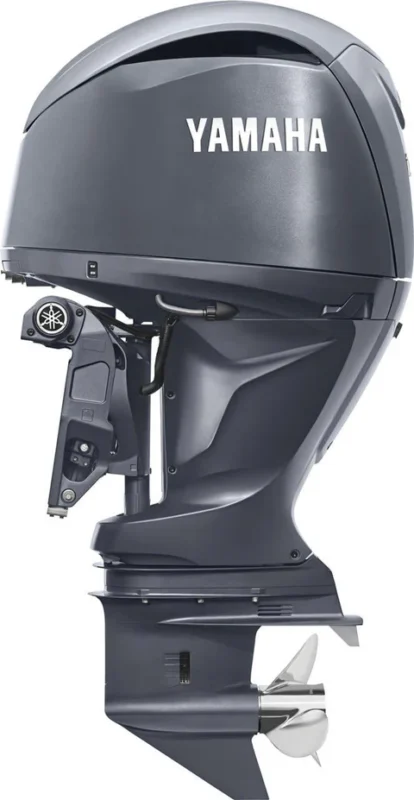 Yamaha LF150XSA Outboard - 25-Inch Shaft | Gray | Digital Electronic Control (DEC) | Electric Start | Power Trim & Tilt | Counter-Rotation |